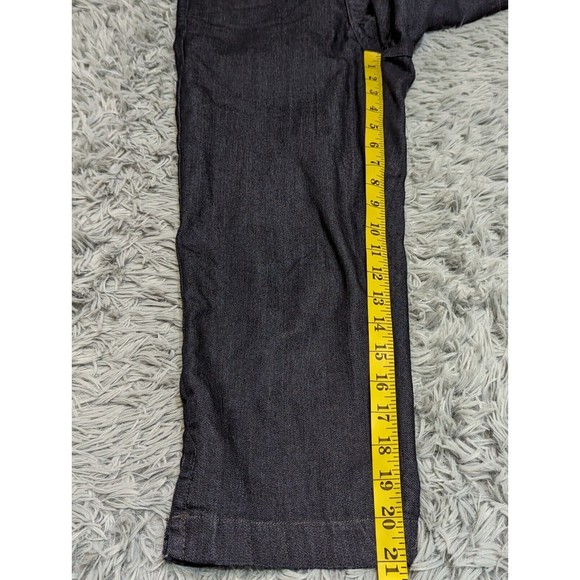 NYDJ Jeans Womens Size‎ 4 Cropped Midrise Capri Blue Denim Crop Dark Wash USA - Picture 7 of 13